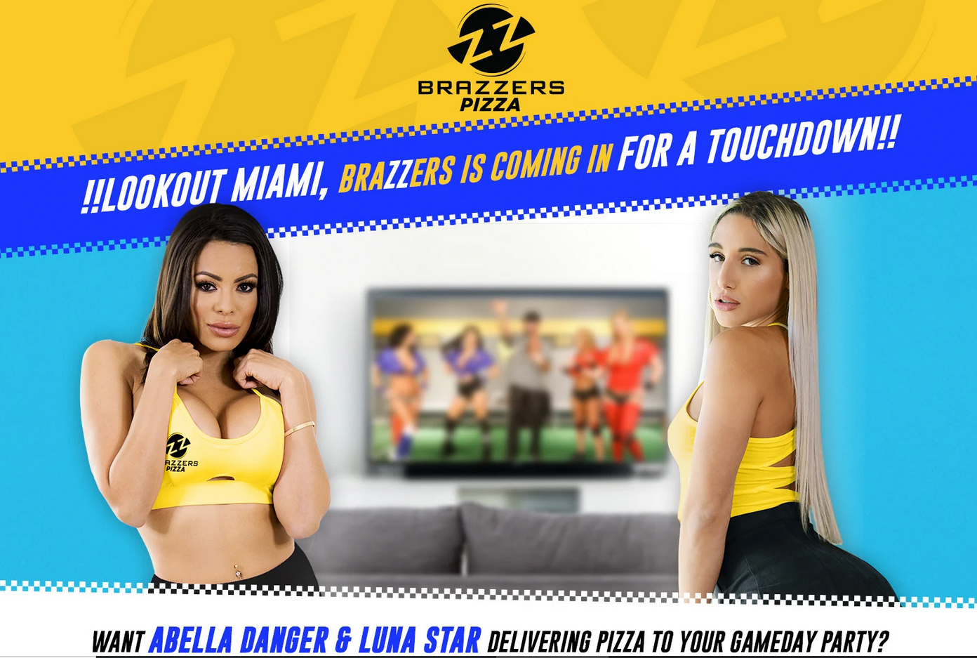 Brazzers Football Porn - Brazzers' Game Day Pizza Deal | Mr. Pink's Blog